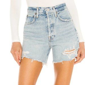 AGOLDE Riley High Rise Slim Leg Shorts Size 25